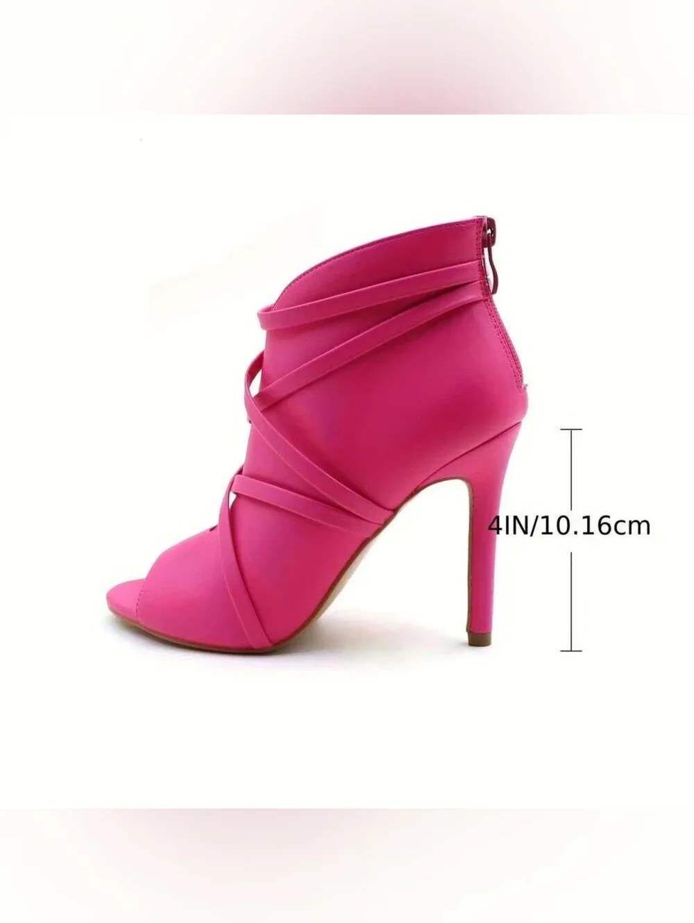 Chic Lavender Peeptoe Heeled Ankle Boots